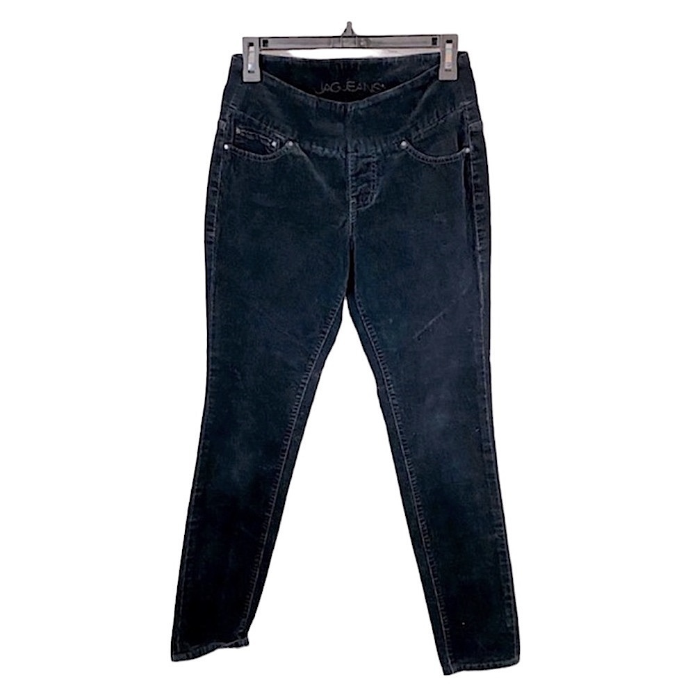 Jag Jeans High Rise Skinny black velvet pants Sz 4